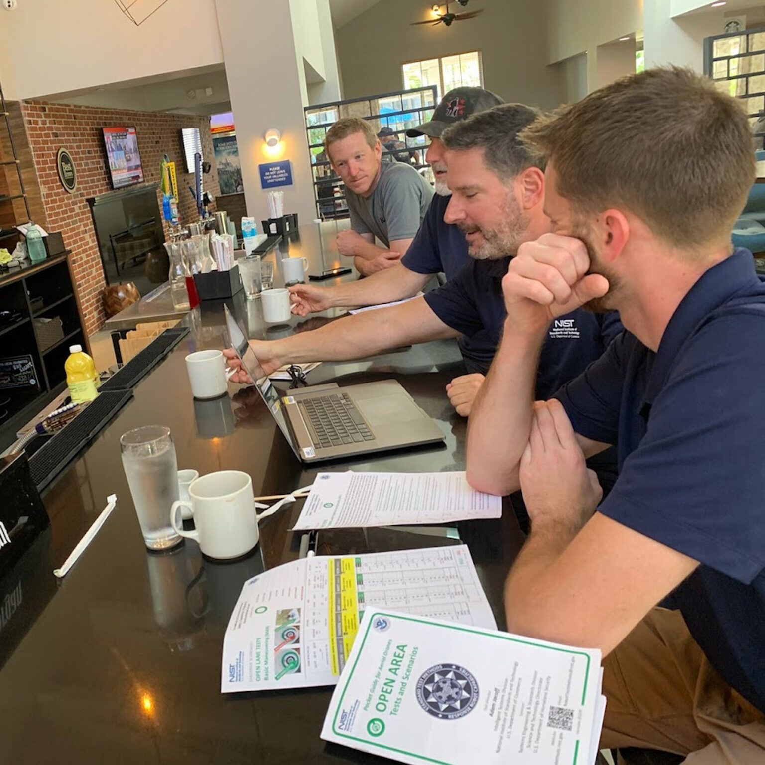 NIST robot and UAS test development team working on evaluation methods